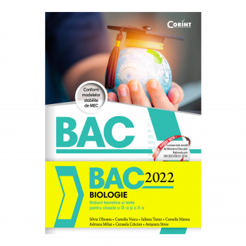 BAC Biologie 2022 - Bacalaureat - Editura Corint